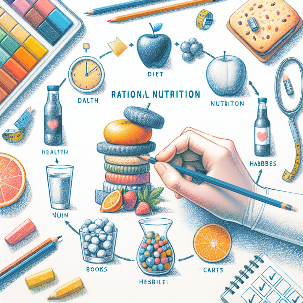 Pastelková ilustrace znázorňující téma: Zdravá výživa