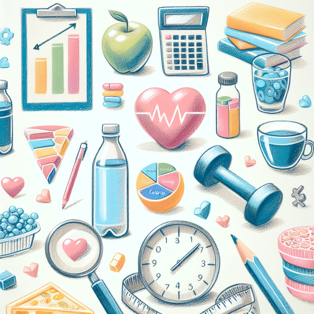 Pastelková ilustrace znázorňující téma: Hubnutí