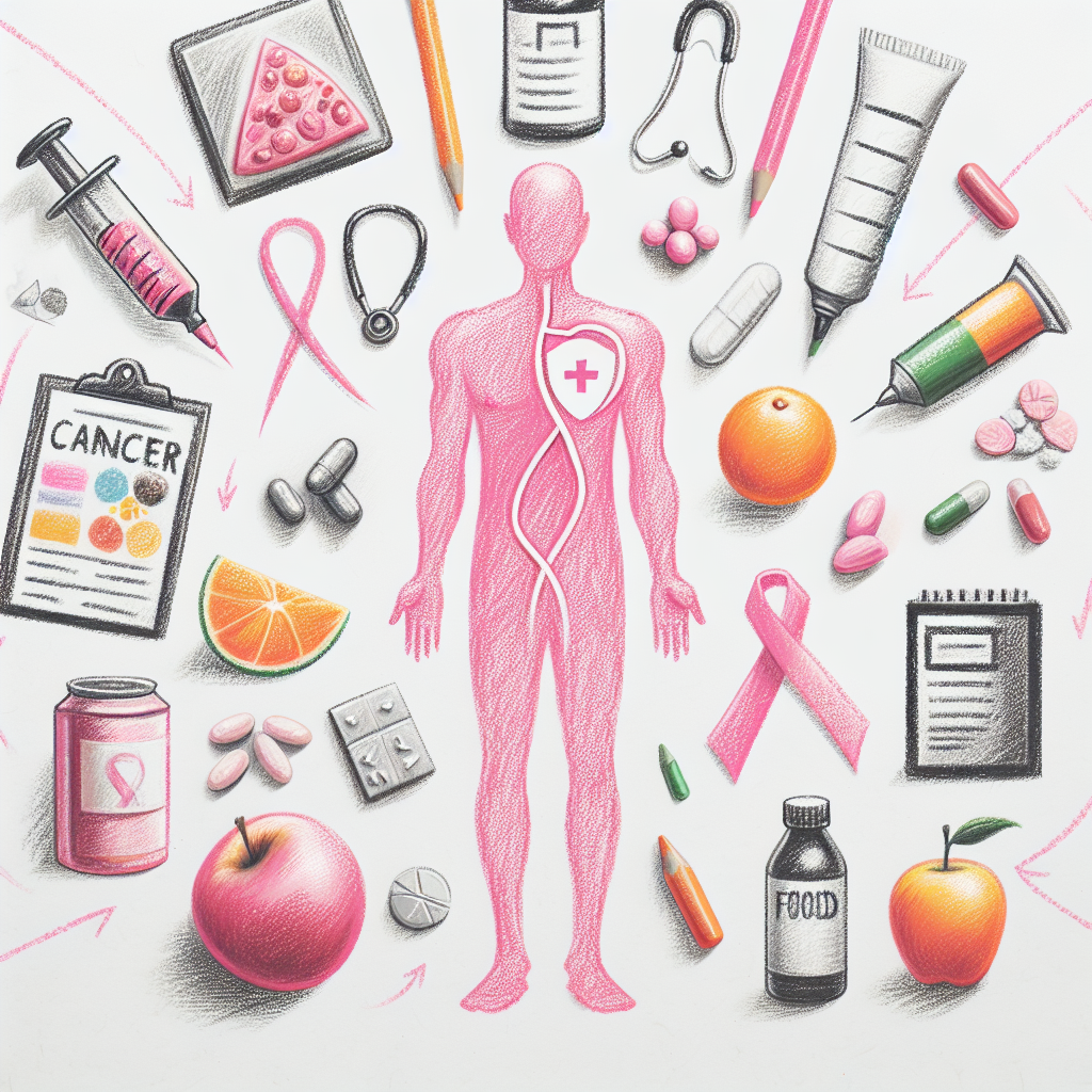 Pastelková ilustrace znázorňující téma: Výživa a zdraví