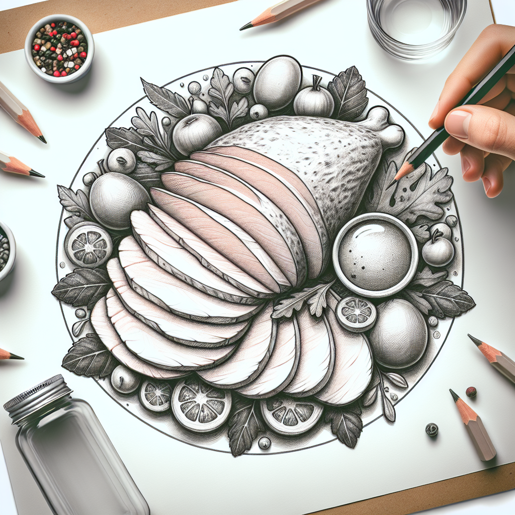 Pastelková ilustrace znázorňující téma: Recepty
