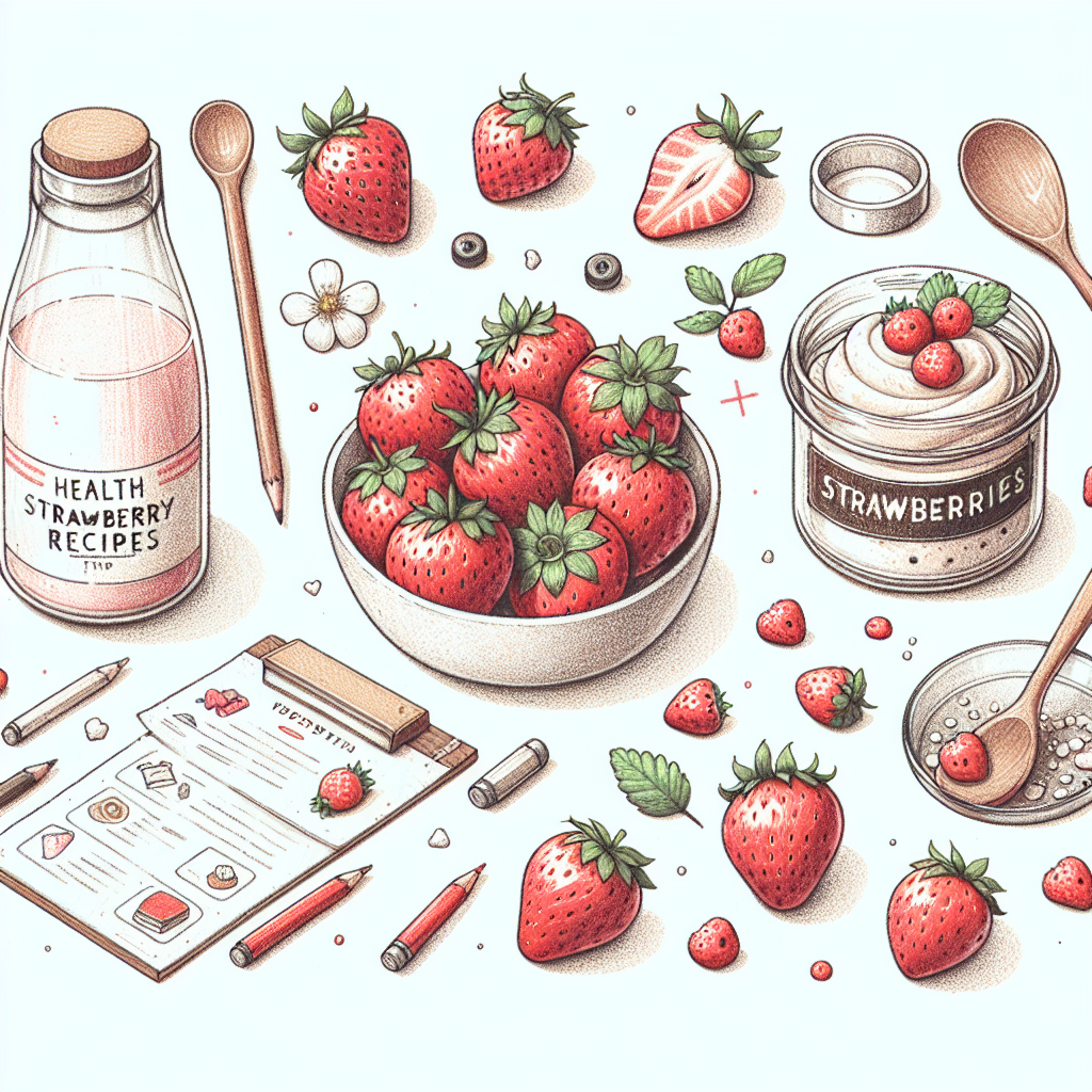 Pastelková ilustrace znázorňující téma: Jahody