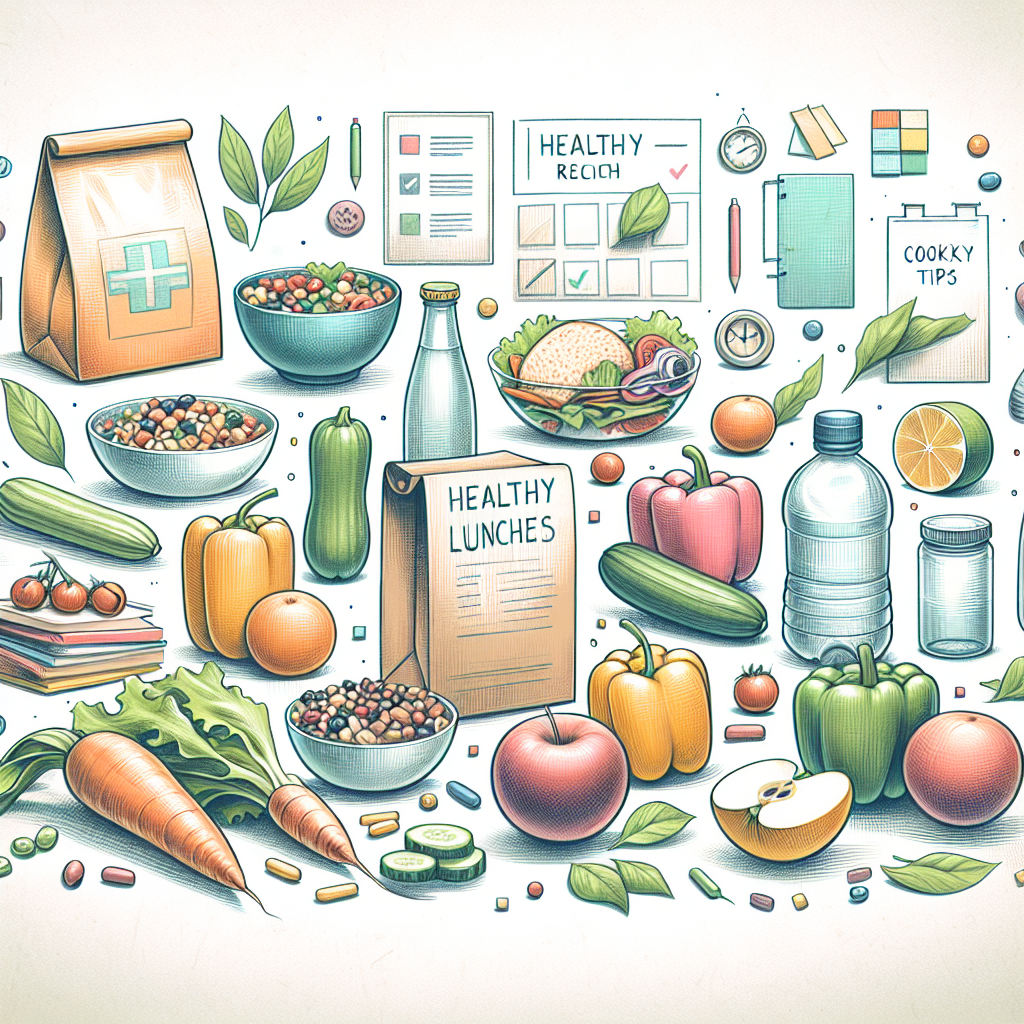Pastelková ilustrace znázorňující téma: Obědové recepty