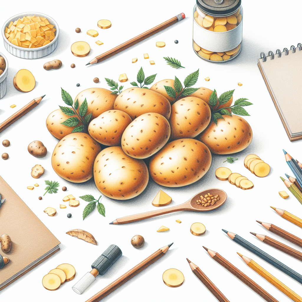 Pastelková ilustrace znázorňující téma: Recepty