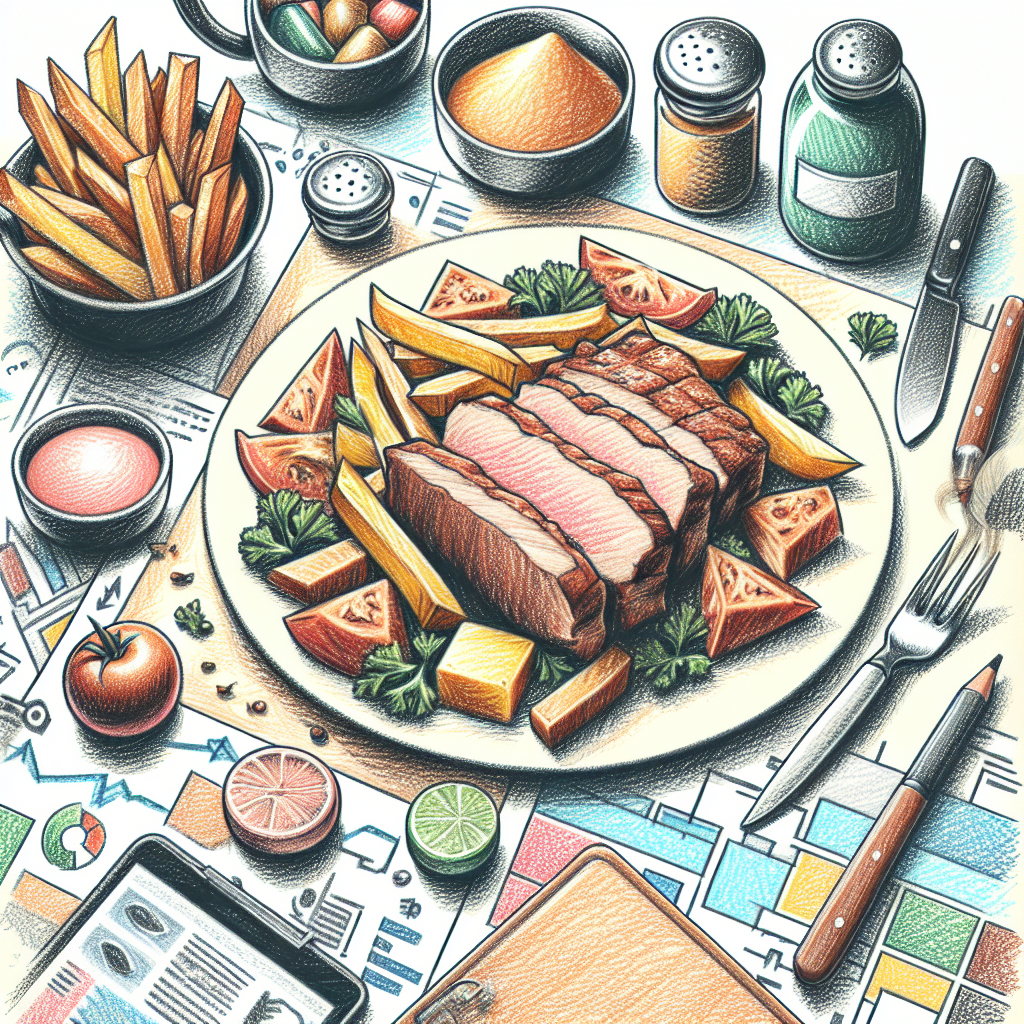 Pastelková ilustrace znázorňující téma: Recepty