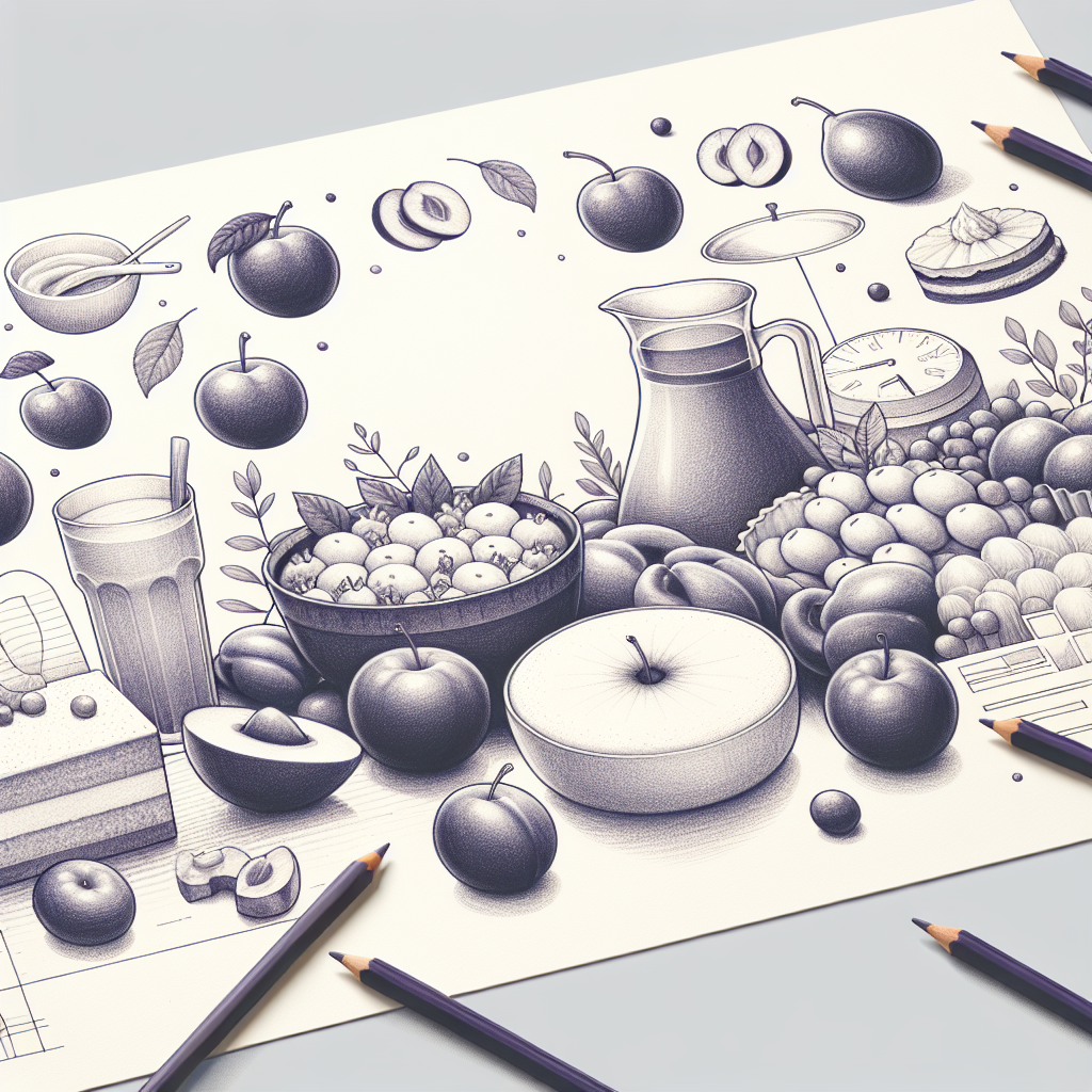 Pastelková ilustrace znázorňující téma: Recepty