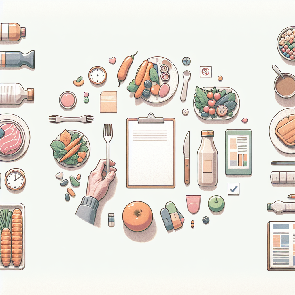 Pastelková ilustrace znázorňující téma: Redukční diety