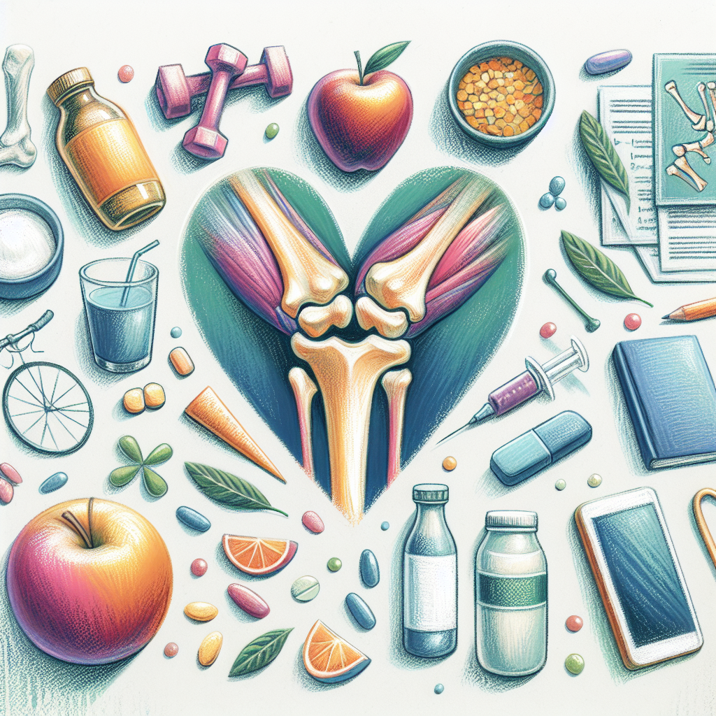 Pastelková ilustrace znázorňující téma: Zdraví kloubů