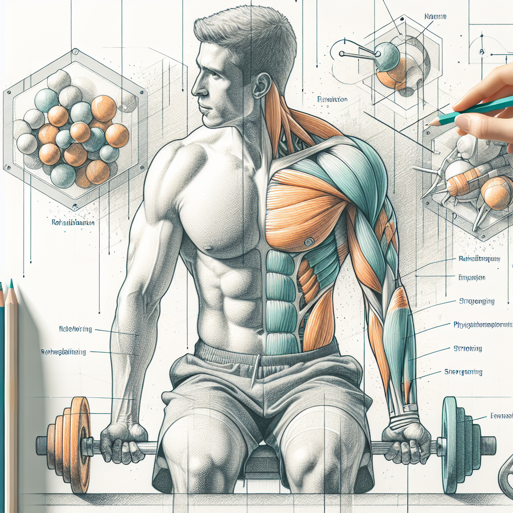 Pastelková ilustrace znázorňující téma: Rehabilitace
