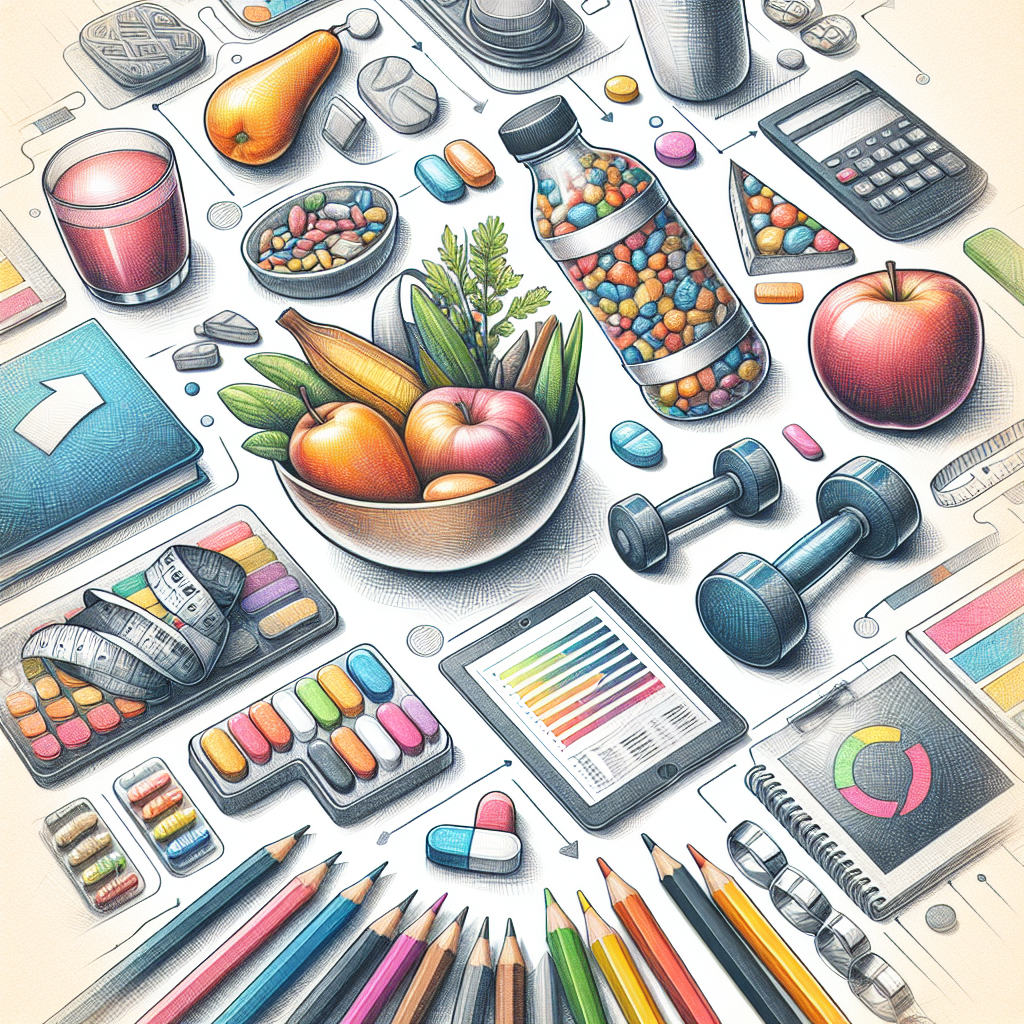 Pastelková ilustrace znázorňující téma: Zdravé hubnutí