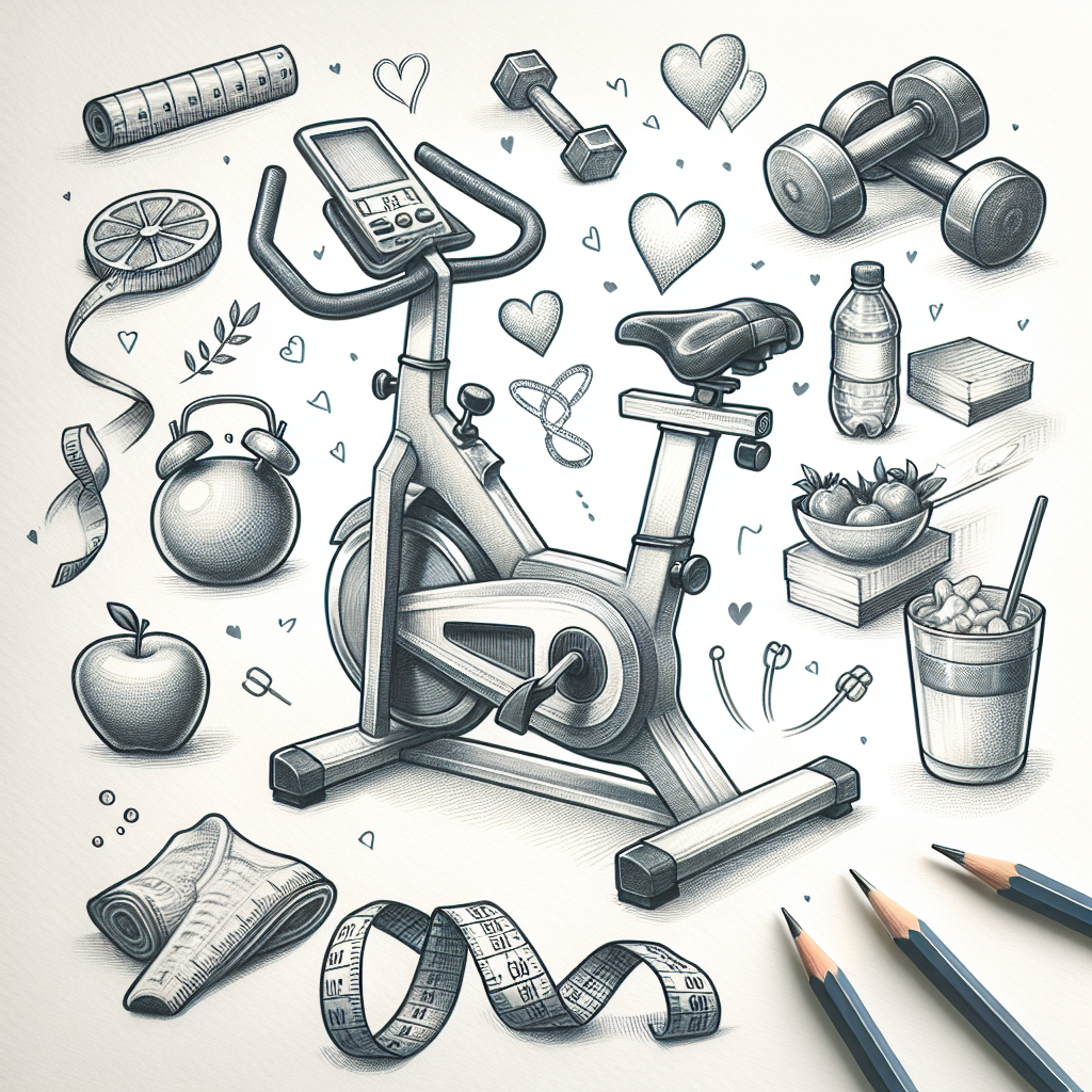 Pastelková ilustrace znázorňující téma: Fitness