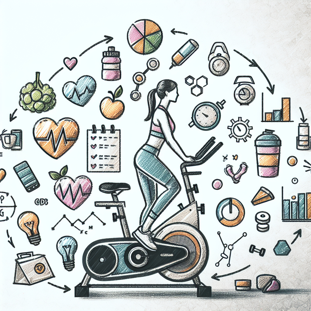 Pastelková ilustrace znázorňující téma: Fitness a zdraví