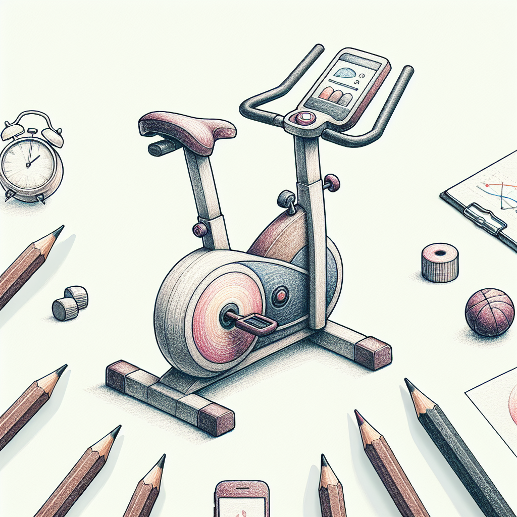 Pastelková ilustrace znázorňující téma: Fitness