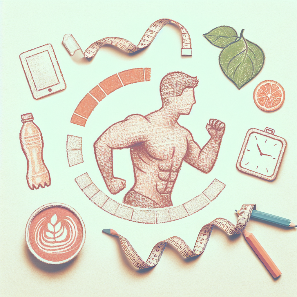 Pastelková ilustrace znázorňující téma: Hubnutí