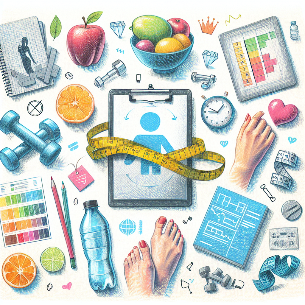 Pastelková ilustrace znázorňující téma: Zdraví a fitness