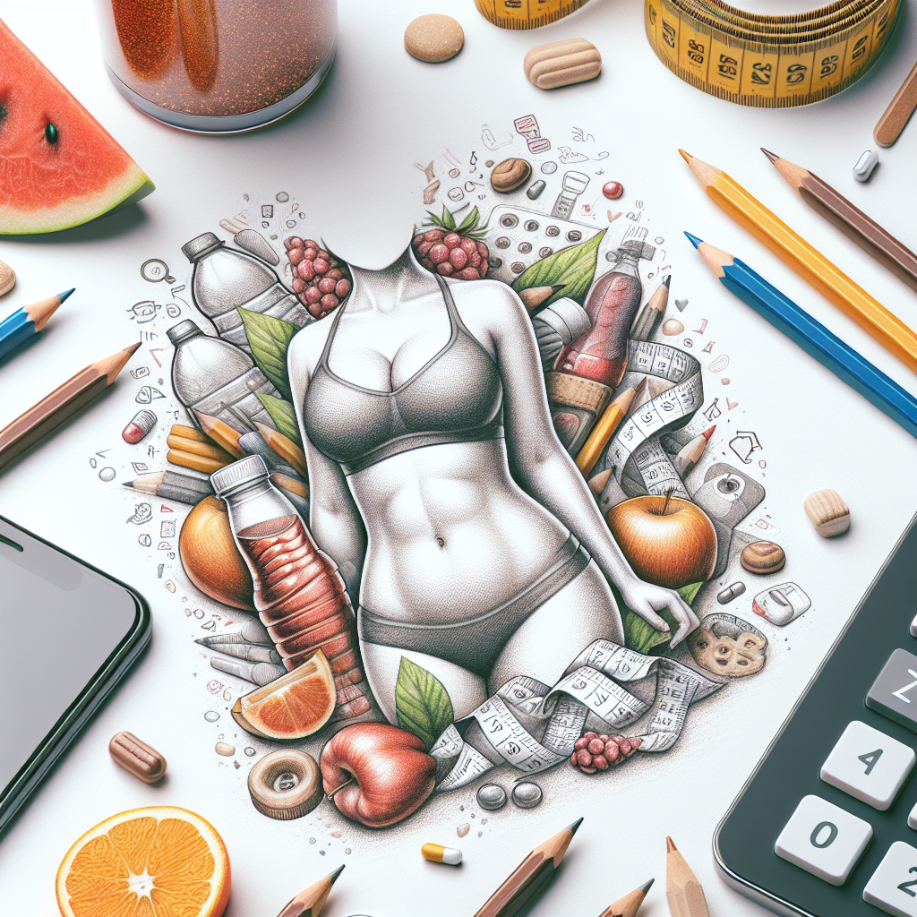 Pastelková ilustrace znázorňující téma: Hubnutí