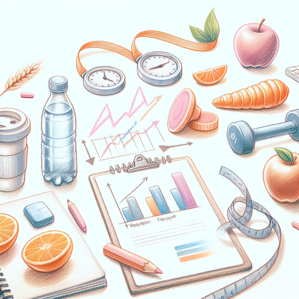 Pastelková ilustrace znázorňující téma: Hubnutí