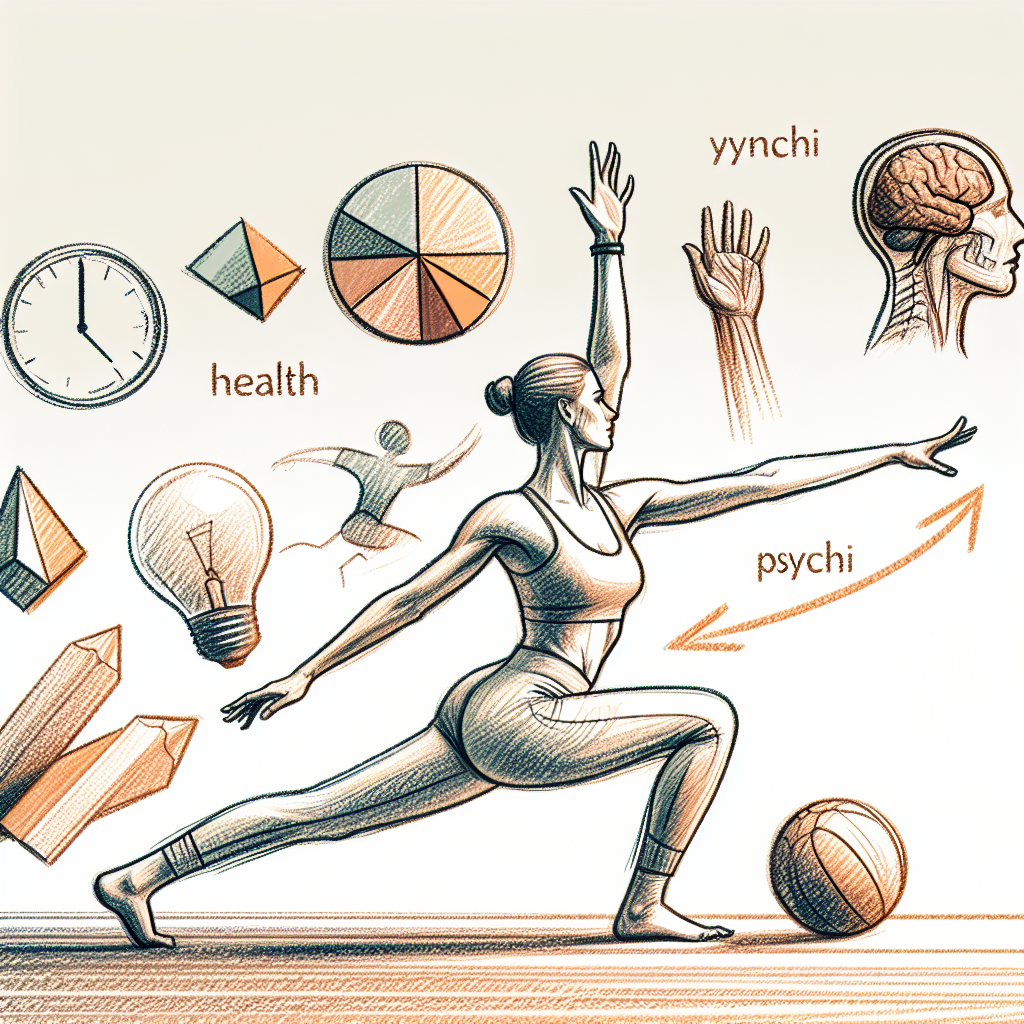Pastelková ilustrace znázorňující téma: Cvičení a fitness