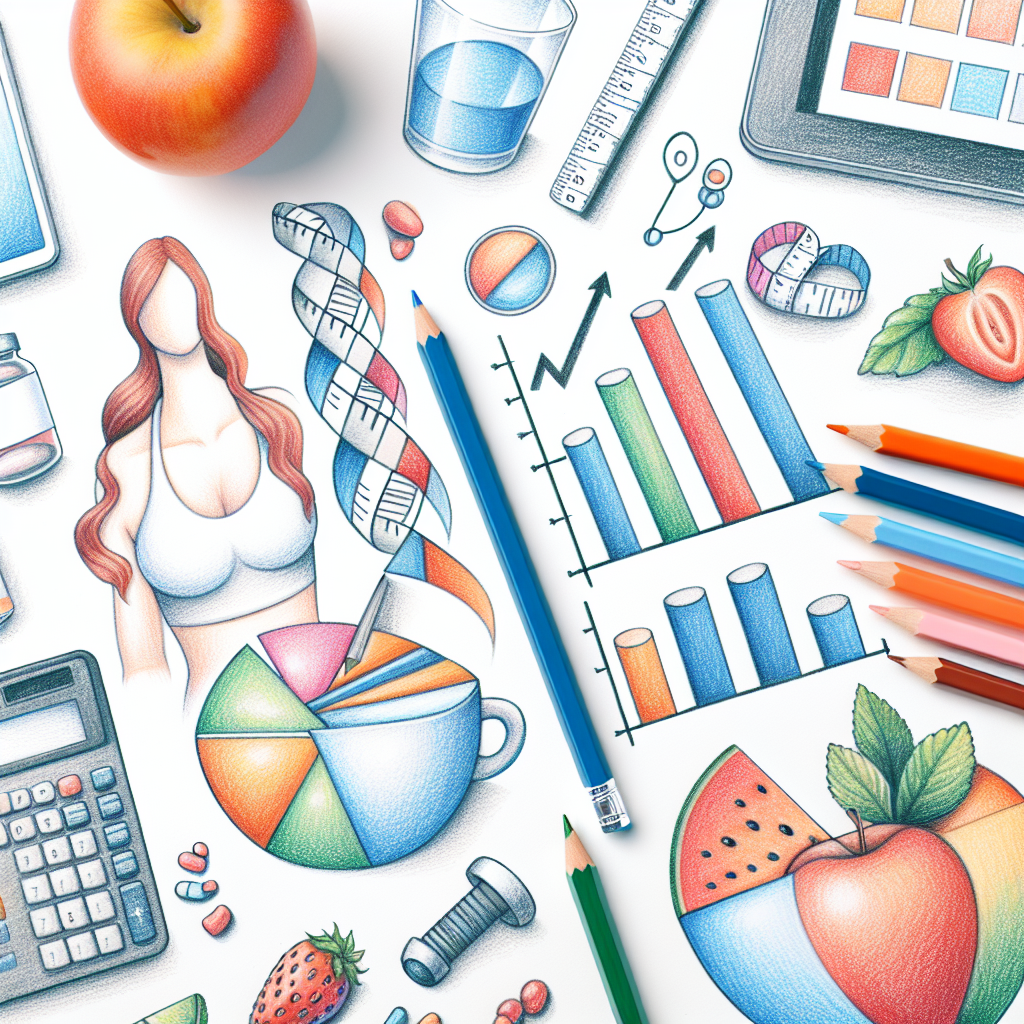 Pastelková ilustrace znázorňující téma: Hubnutí
