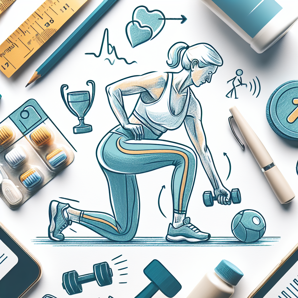 Pastelková ilustrace znázorňující téma: Cvičení pro seniory