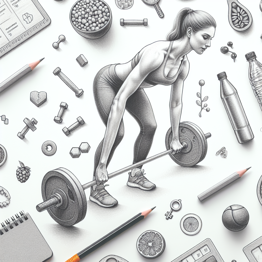 Pastelková ilustrace znázorňující téma: Fitness