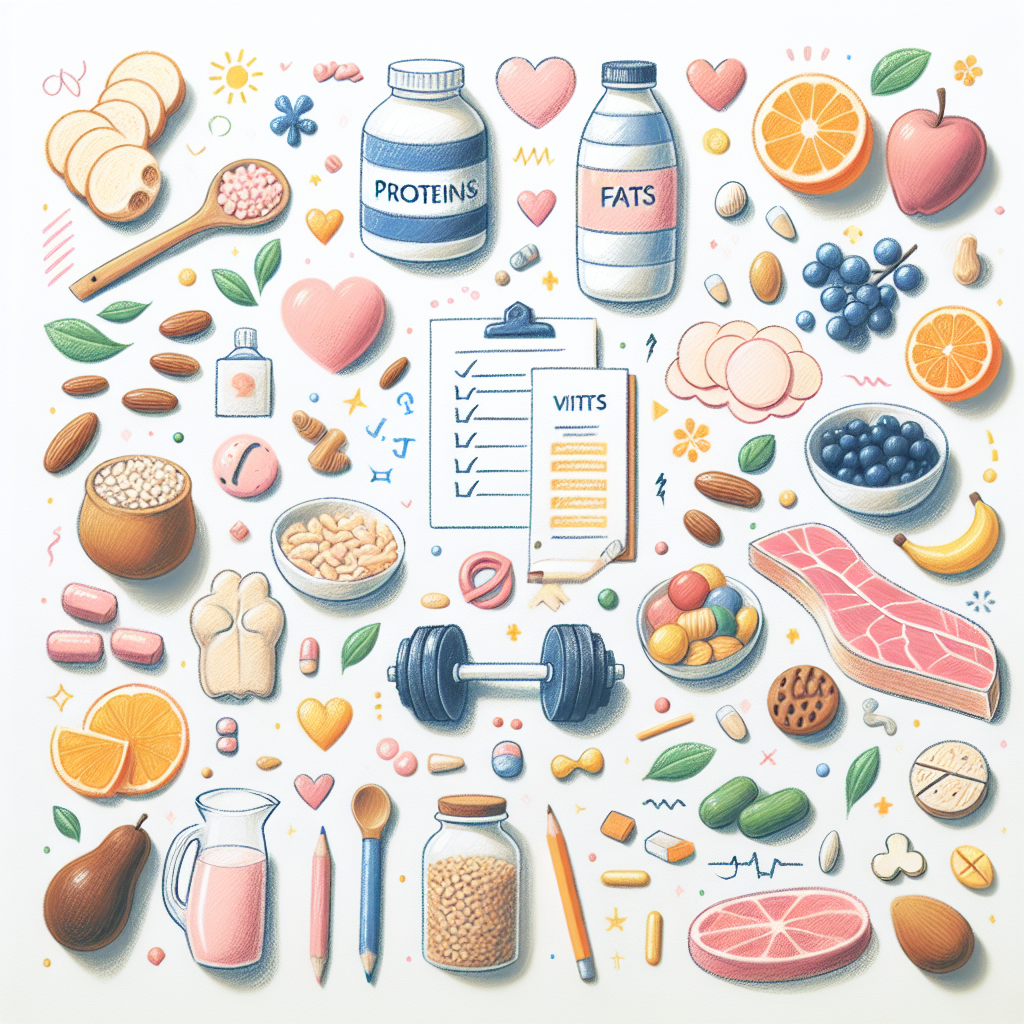 Pastelková ilustrace znázorňující téma: Výživa