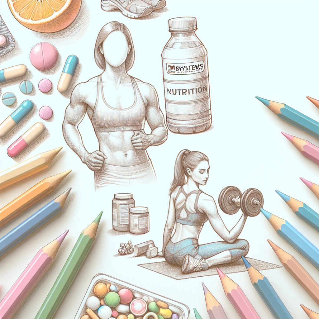 Pastelková ilustrace znázorňující téma: Fitness a zdraví