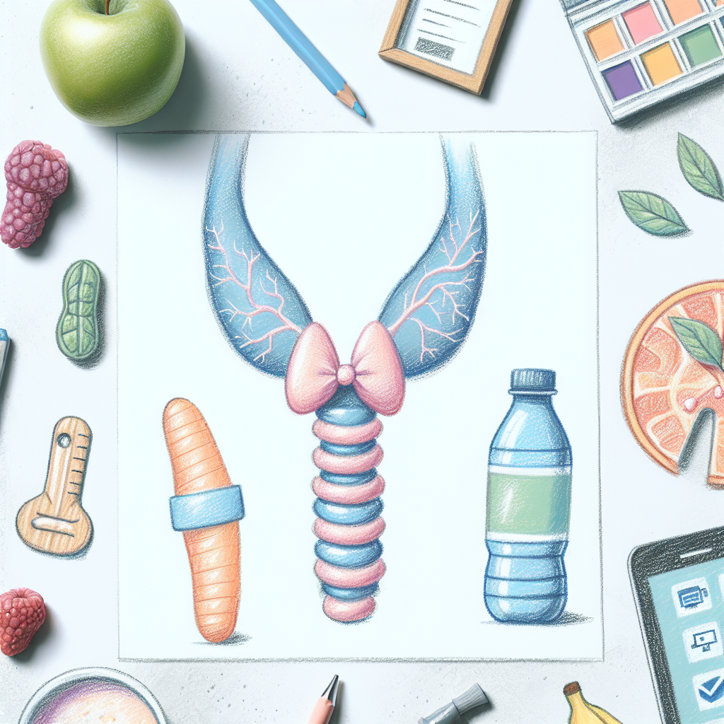 Pastelková ilustrace znázorňující téma: Zdraví a výživa