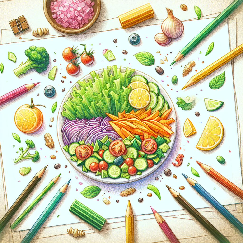 Pastelková ilustrace znázorňující téma: Recepty