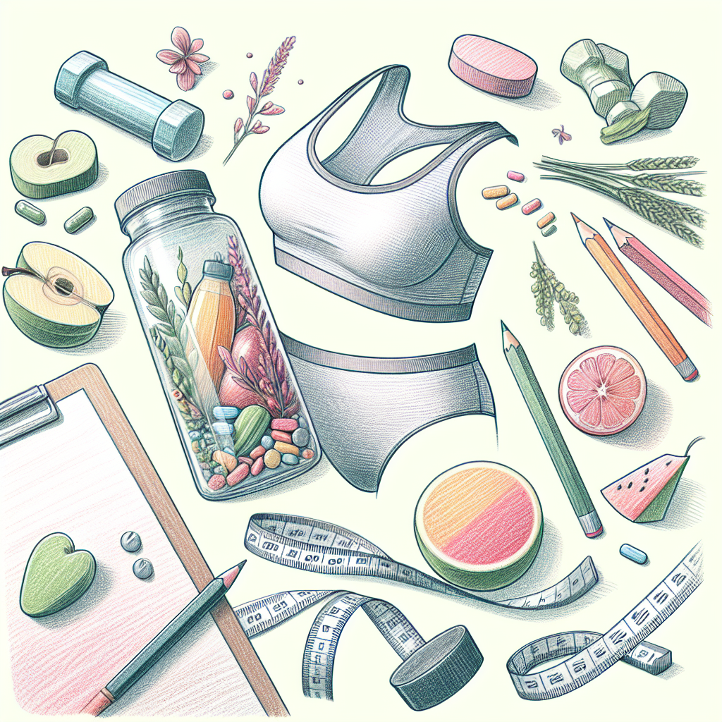 Pastelková ilustrace znázorňující téma: Hubnutí