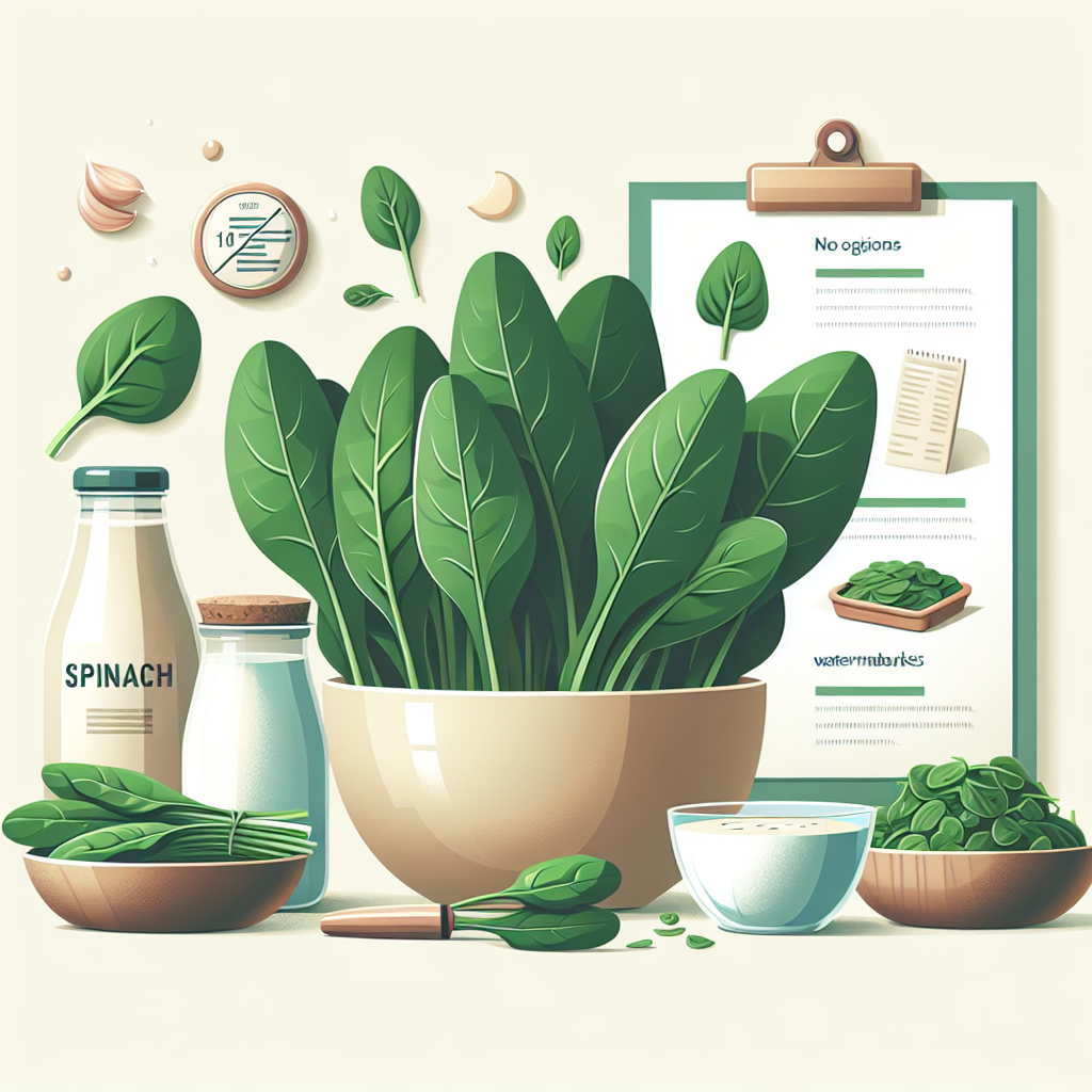 Ilustrace znázorňující téma: špenát recepty