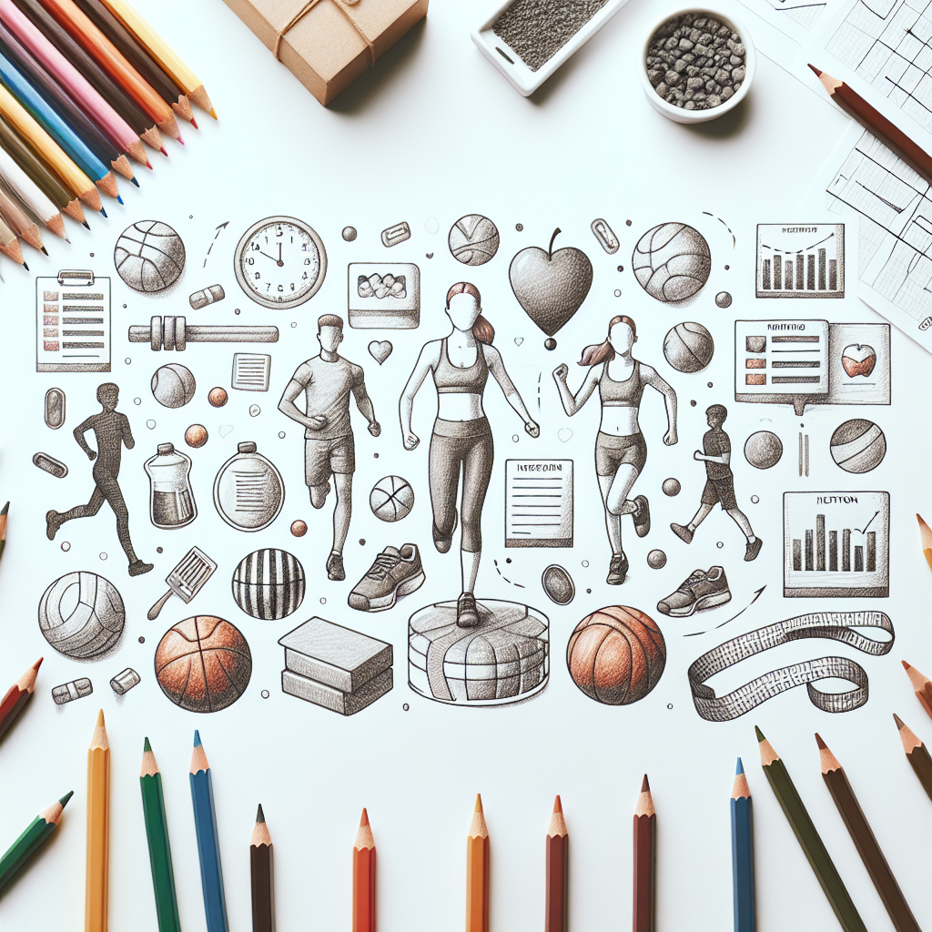 Pastelková ilustrace znázorňující téma: Dětský sport