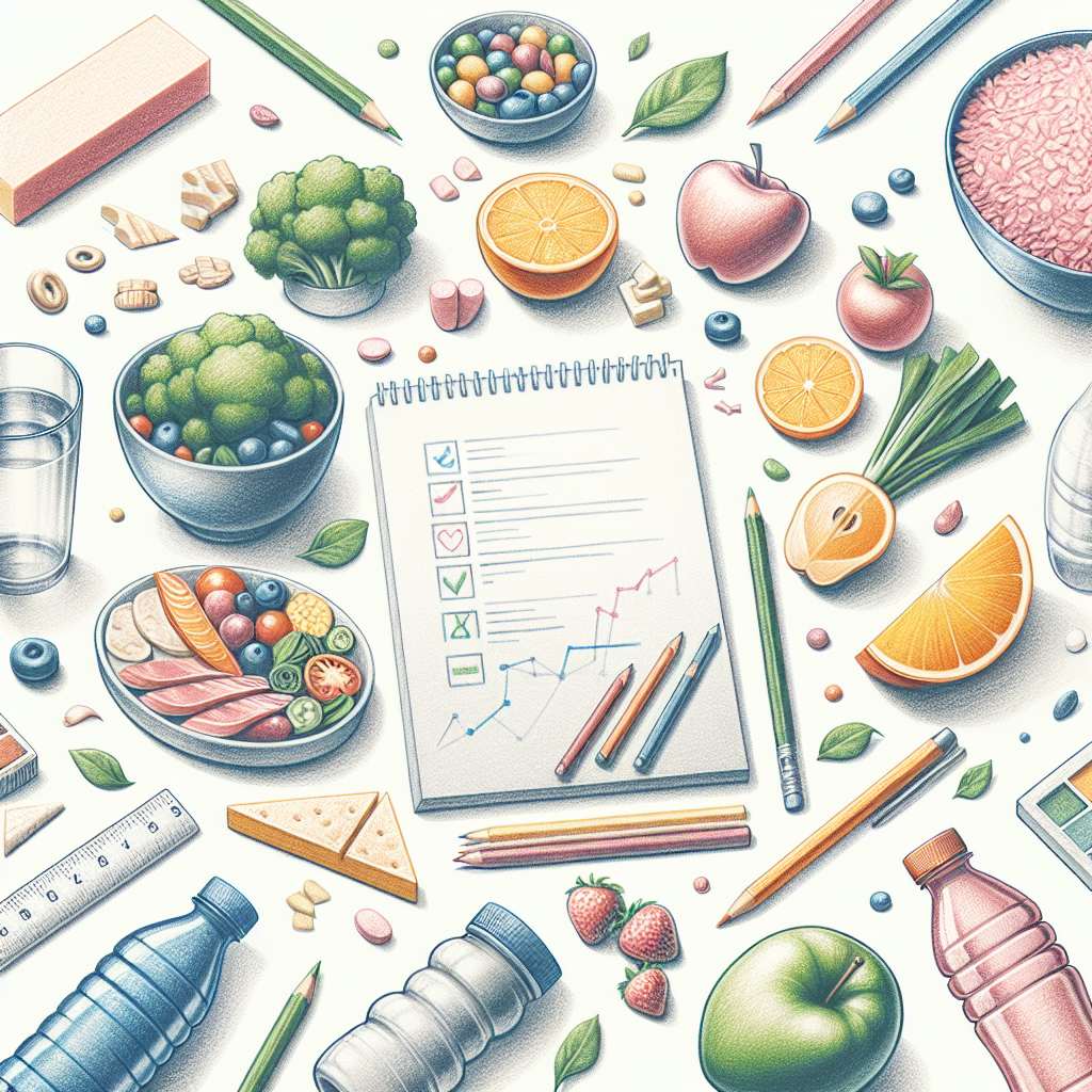 Pastelková ilustrace znázorňující téma: Výživa