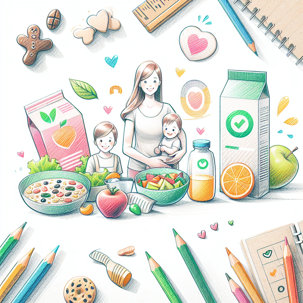 Pastelková ilustrace znázorňující téma: Dětská výživa