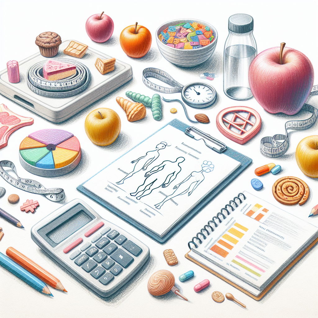 Pastelková ilustrace znázorňující téma: Zdravé hubnutí