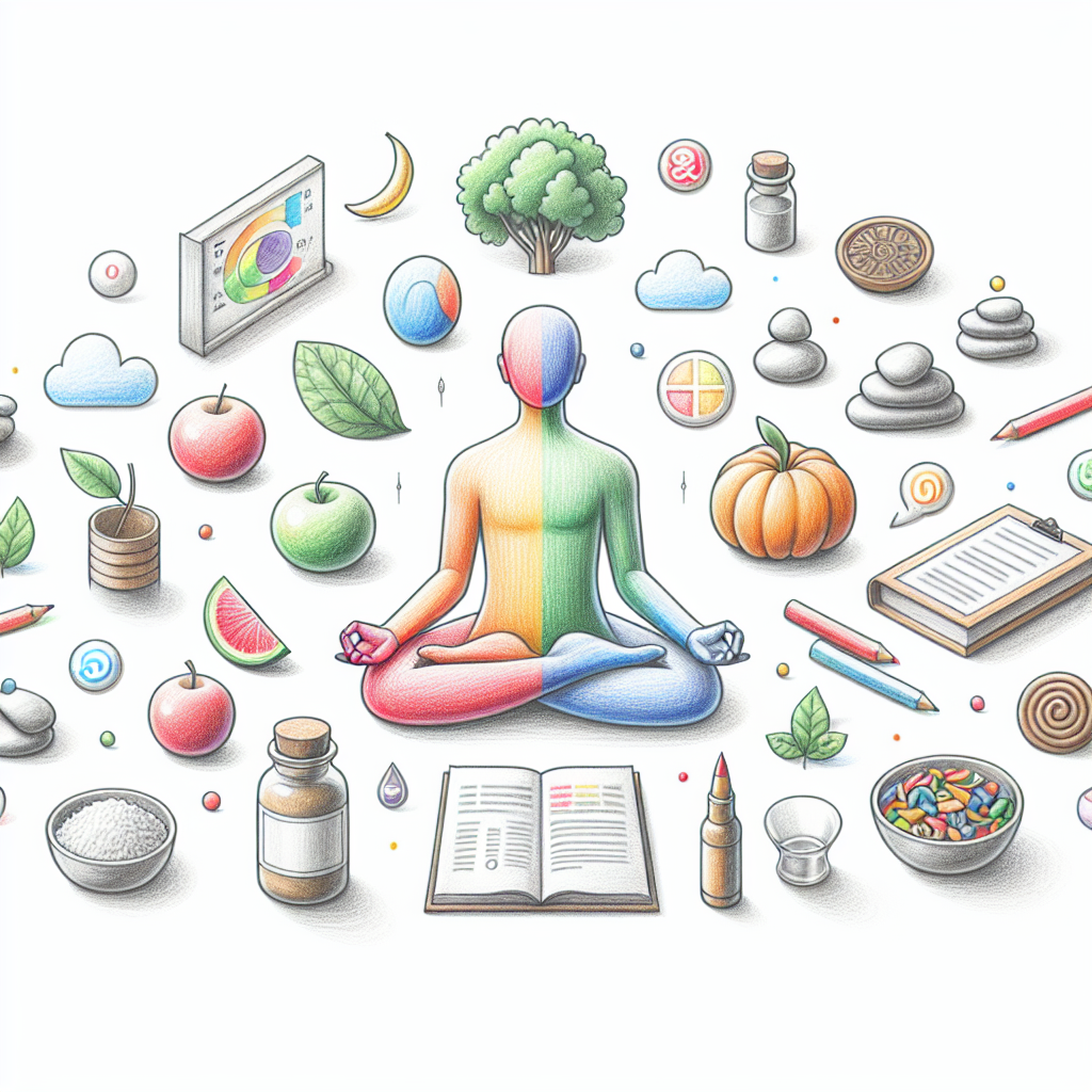 Pastelková ilustrace znázorňující téma: Výživa