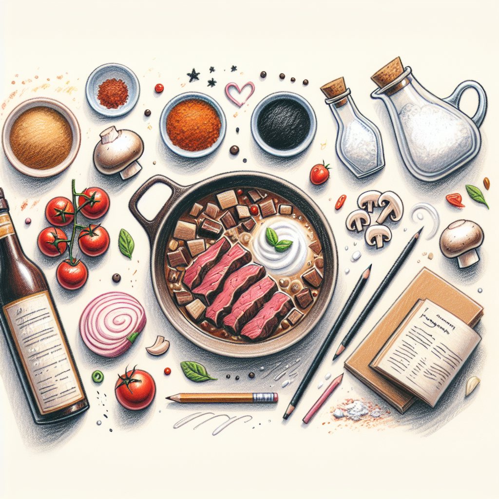 Pastelková ilustrace znázorňující téma: Recepty