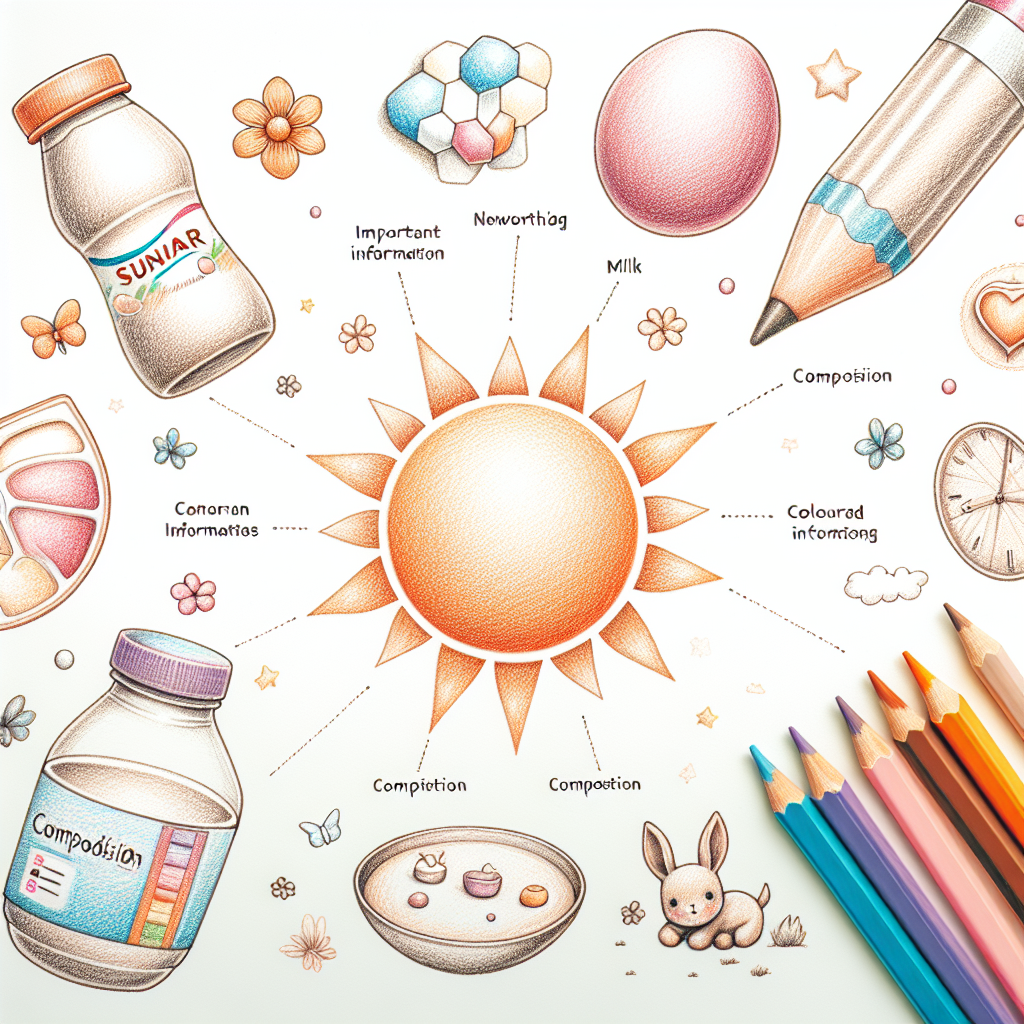 Pastelková ilustrace znázorňující téma: Dětská výživa