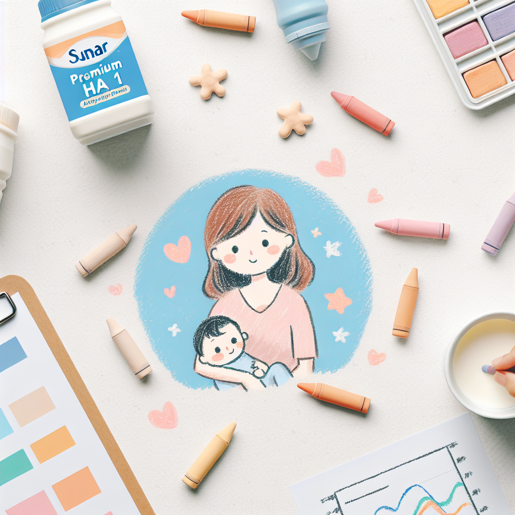 Pastelková ilustrace znázorňující téma: Kojenecká výživa