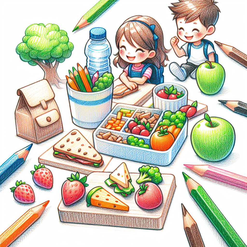 Pastelková ilustrace znázorňující téma: Zdravá výživa