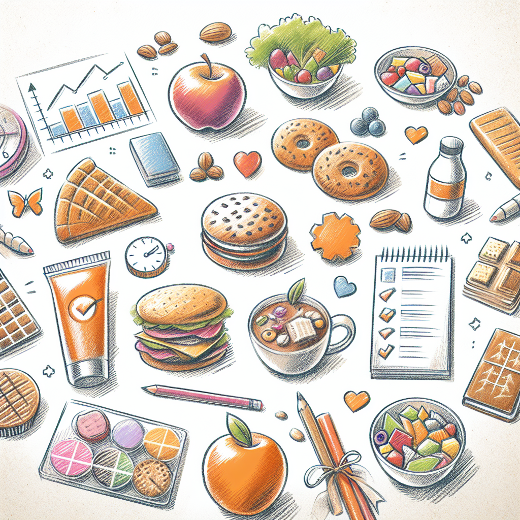 Pastelková ilustrace znázorňující téma: Výživa