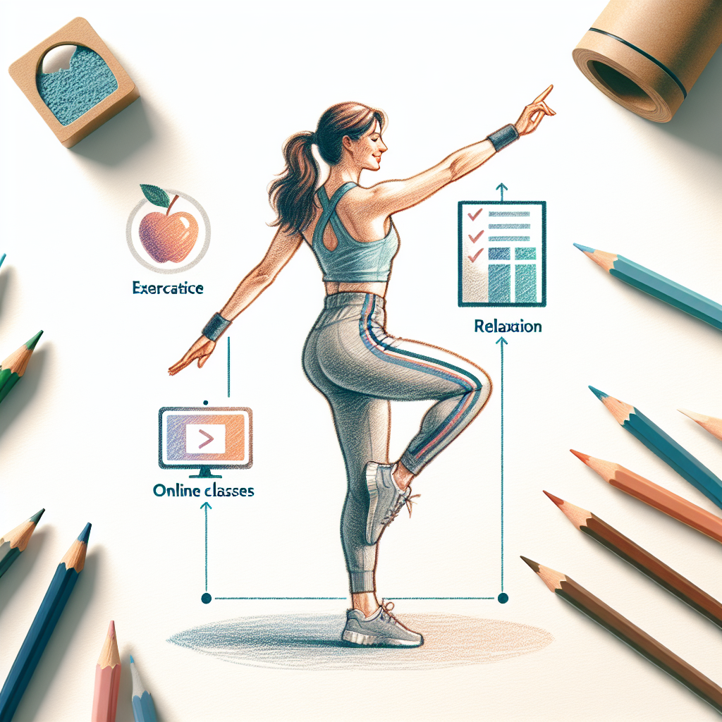 Pastelková ilustrace znázorňující téma: Taneční cvičení