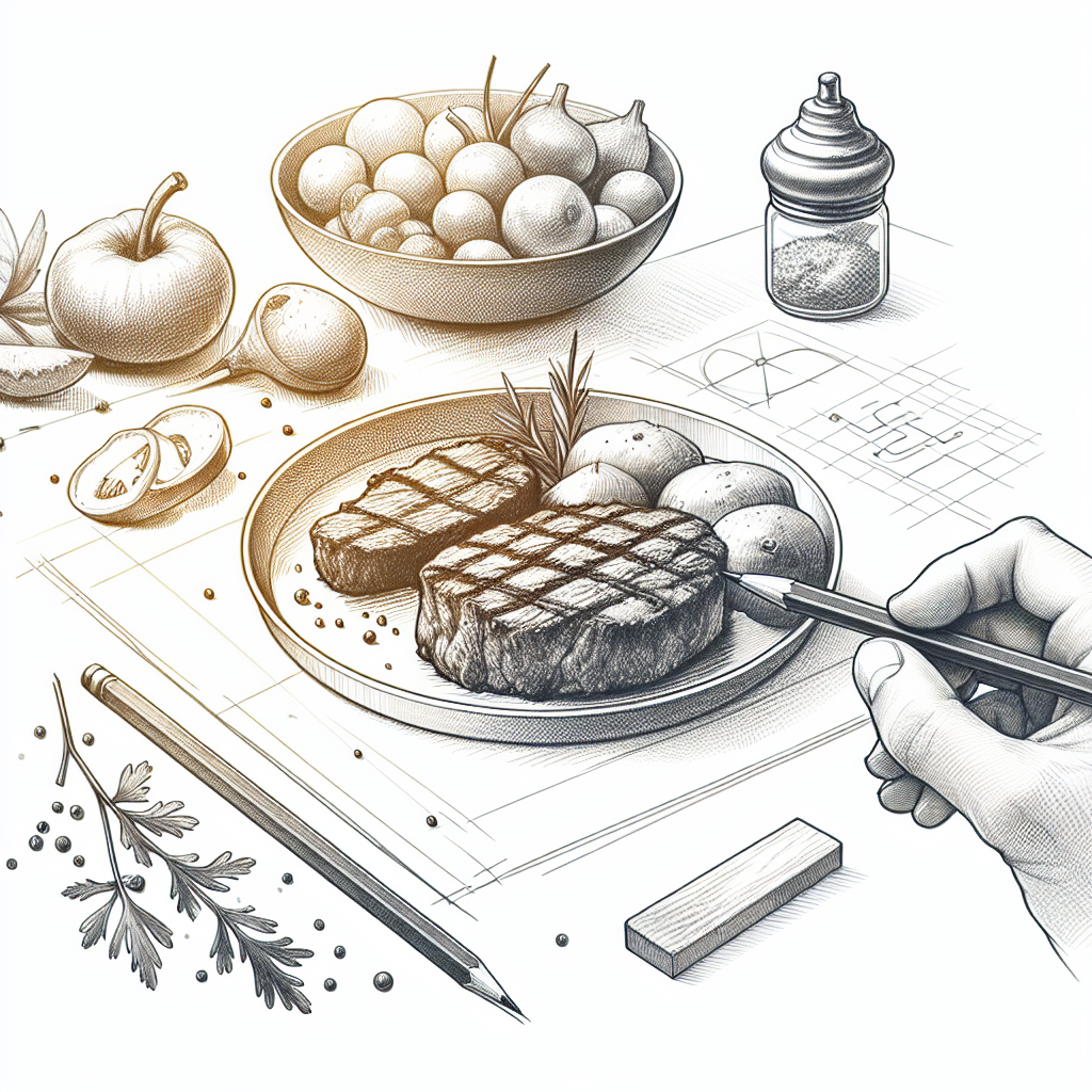 Pastelková ilustrace znázorňující téma: Recepty