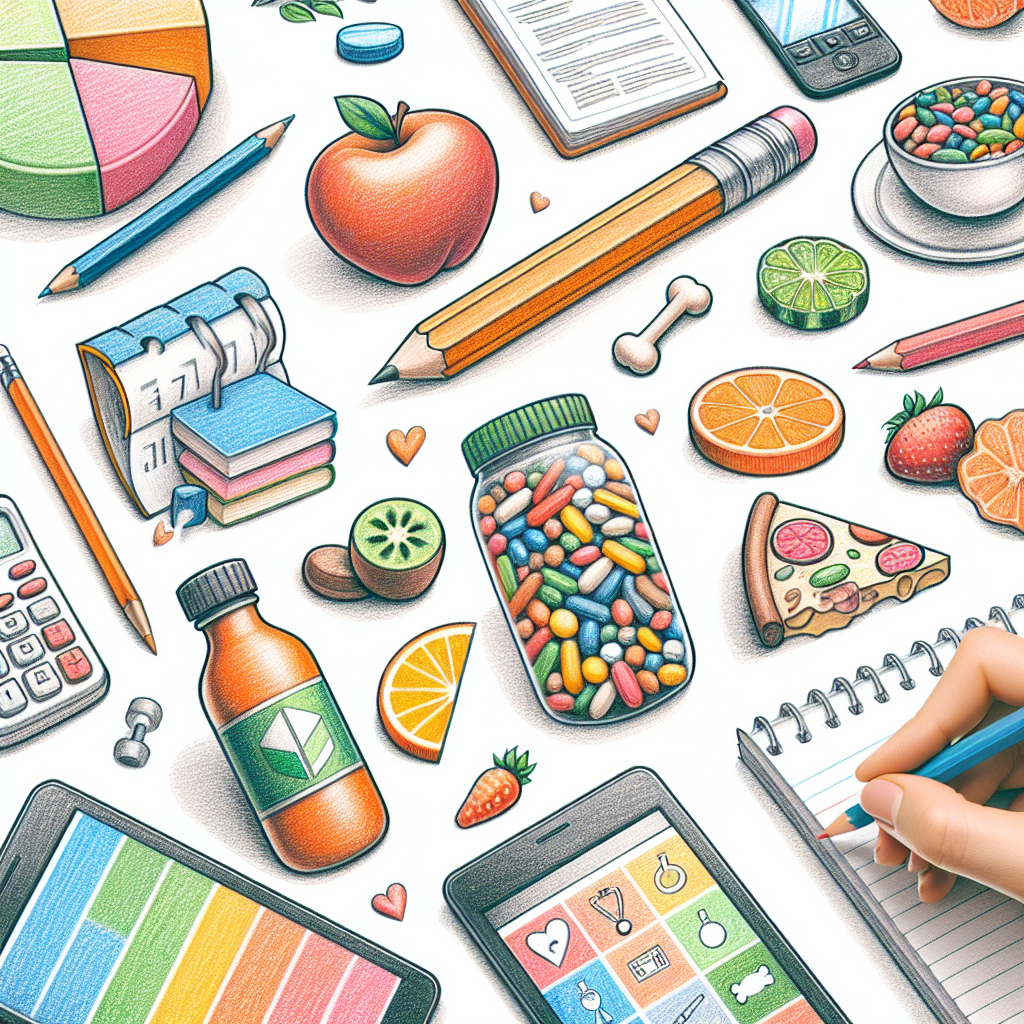 Pastelková ilustrace znázorňující téma: Hubnutí