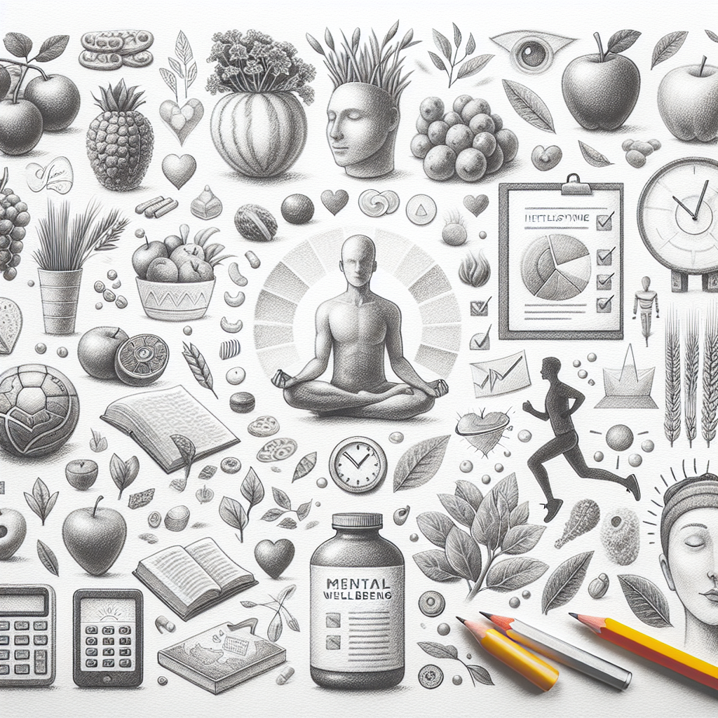 Pastelková ilustrace znázorňující téma: Zdraví