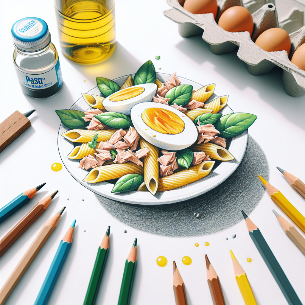 Pastelková ilustrace znázorňující téma: Recepty