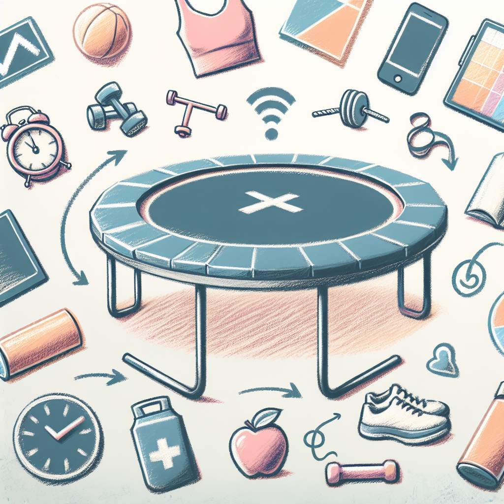 Pastelková ilustrace znázorňující téma: Fitness