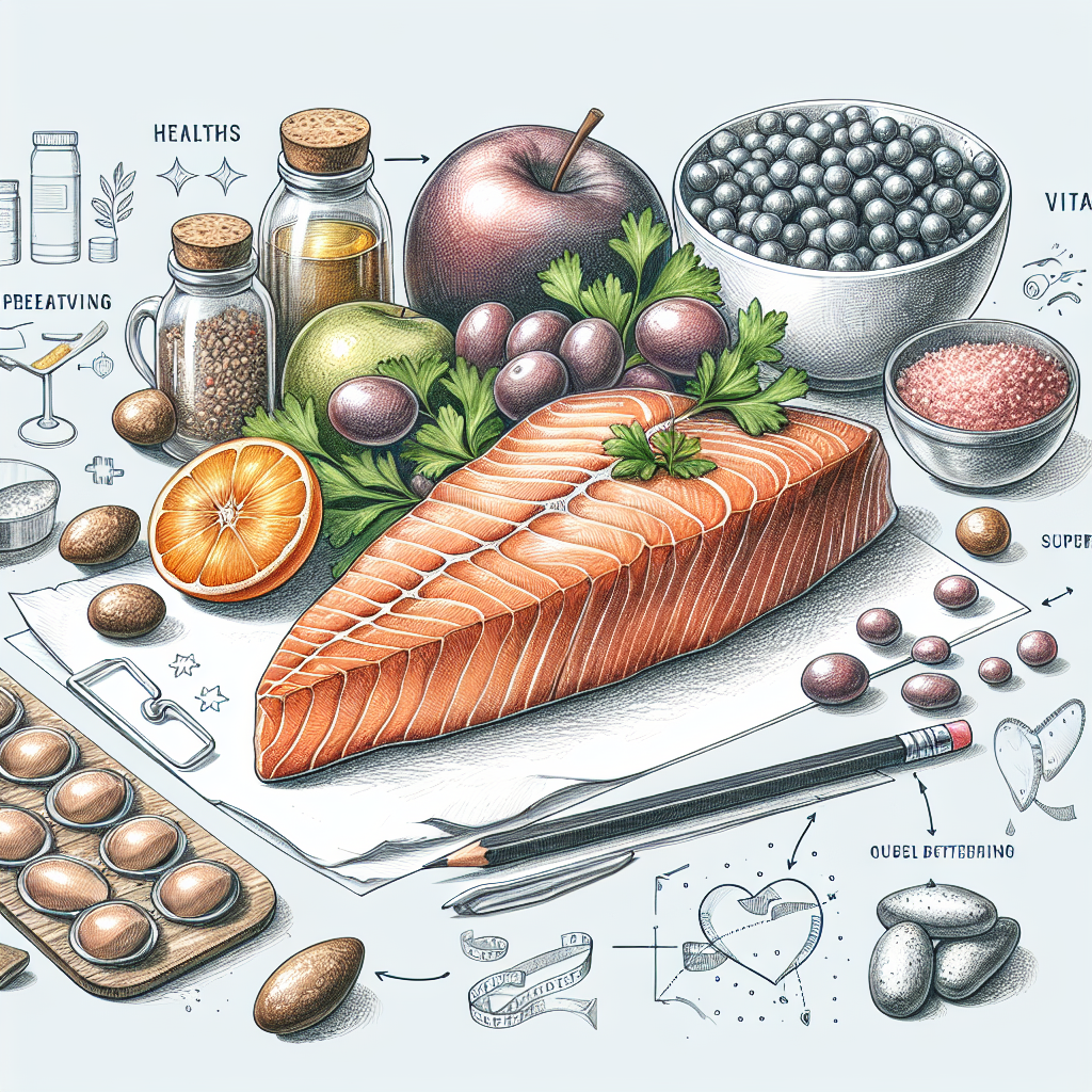 Pastelková ilustrace znázorňující téma: Výživa a zdraví