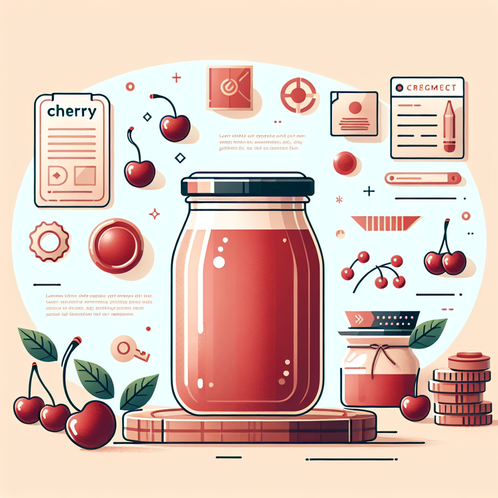 Ilustrace znázorňující téma: třešňová marmeláda recept