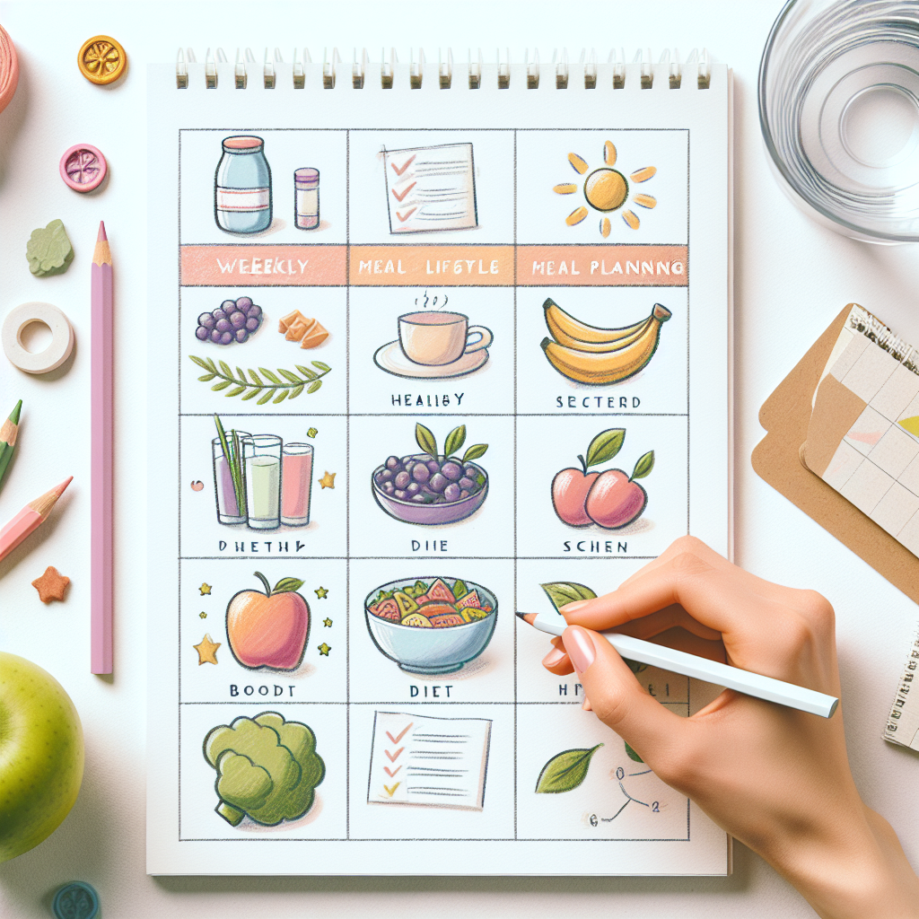 Pastelková ilustrace znázorňující téma: Zdravá výživa