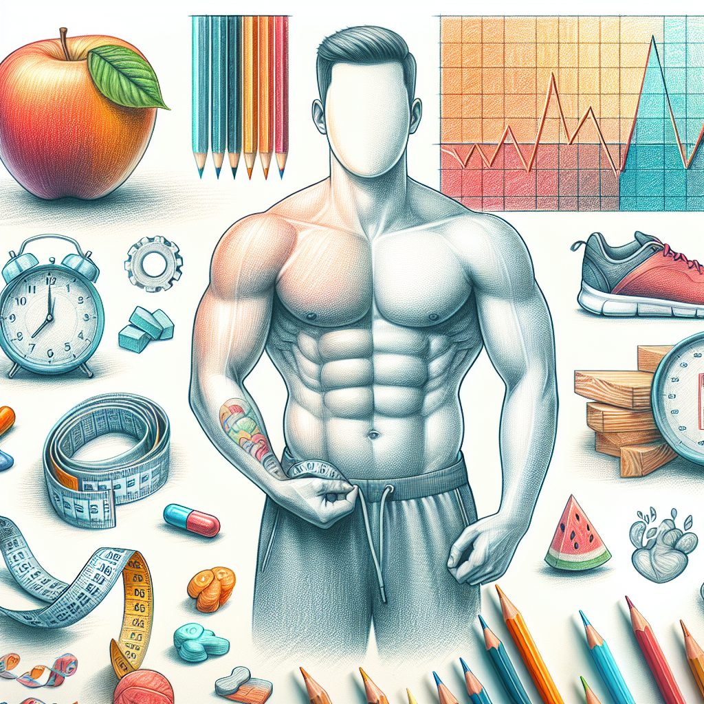 Pastelková ilustrace znázorňující téma: Hubnutí a zdraví